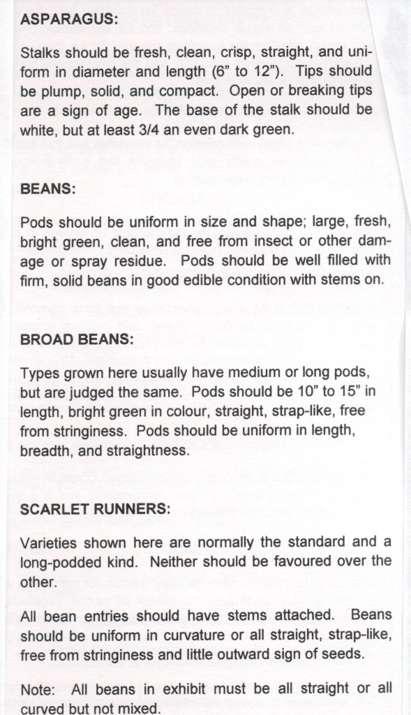 View Royal Garden Club Exhibitor's Handbook for Vegetables and Fruits