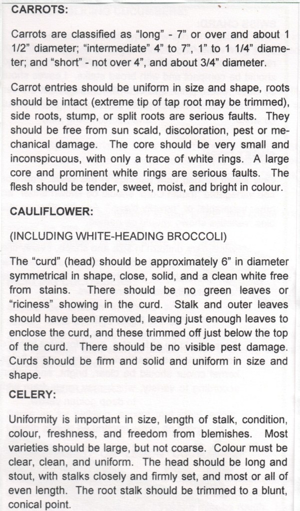 View Royal Garden Club Exhibitor's Handbook for Vegetables and Fruits