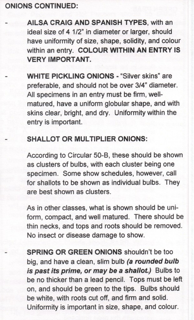 View Royal Garden Club Exhibitor's Handbook for Vegetables and Fruits