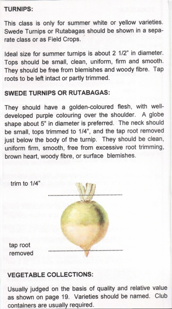 View Royal Garden Club Exhibitor's Handbook for Vegetables and Fruits